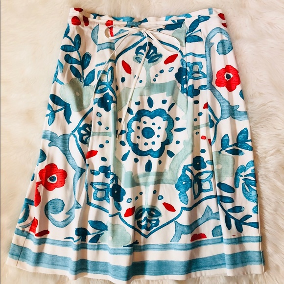 LOFT Dresses & Skirts - LOFT pleated colorful skirt size 6